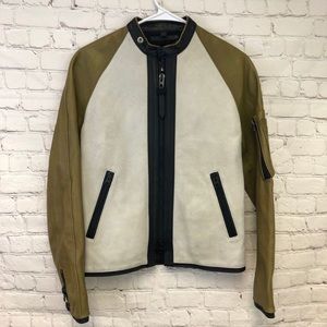 Coach Racy Zip Racer Jacket Deerskin Leather